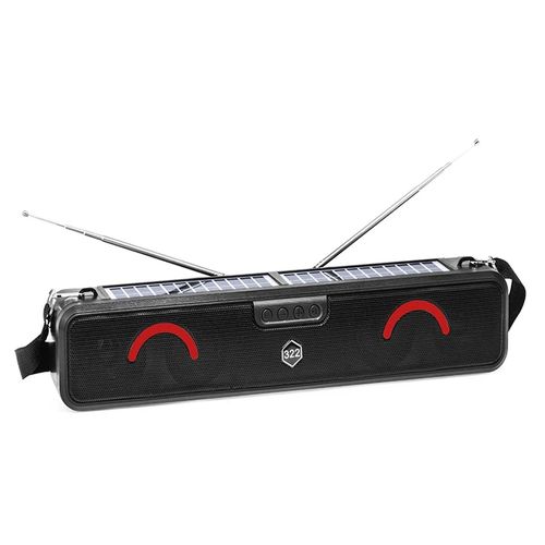 Dual Speaker Solar panels charging energy Outdoor Portable Speaker Wirlress USB/TF/FM Plus/ BT Speakers