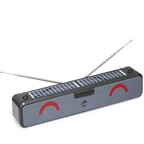 Dual Speaker Solar panels charging energy Outdoor Portable Speaker Wirlress USB/TF/FM Plus/ BT Speakers