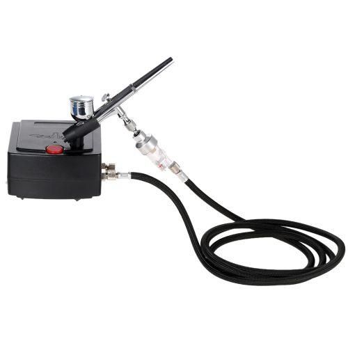 Professional Gravity Feed Airbrush Air Compressor Kit For