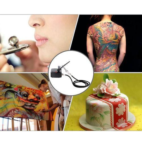 Professional Gravity Feed Airbrush Air Compressor Kit For