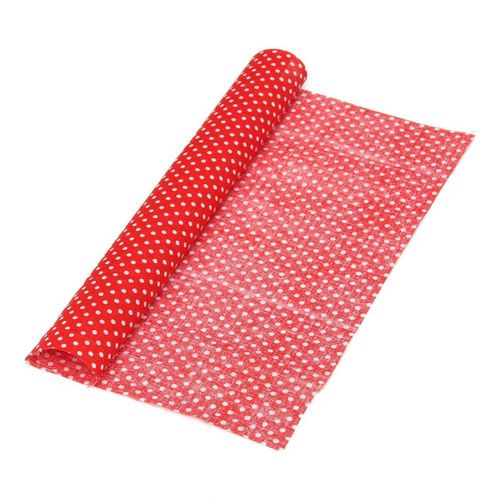 7PCS Red Flower Floral Quilting Cotton Fabric Home Sewing Clothing Patchwork Doll Needlework DIY Material 25x25cm