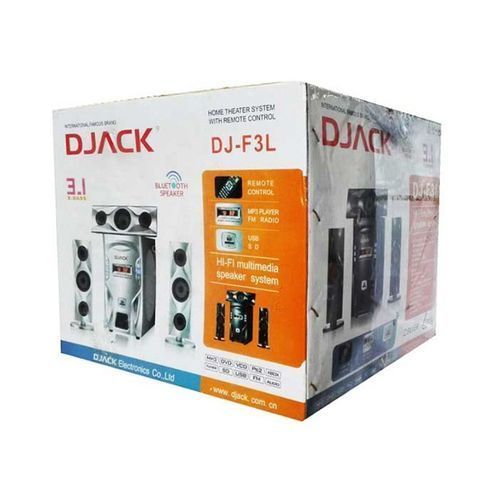 Djack AC & DC, Bluetooth Home Theatre Speaker, FM Radio, USB Port -Black