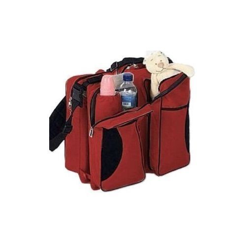 White Label 3 in 1 Baby Travel Bag and Bed -  Red