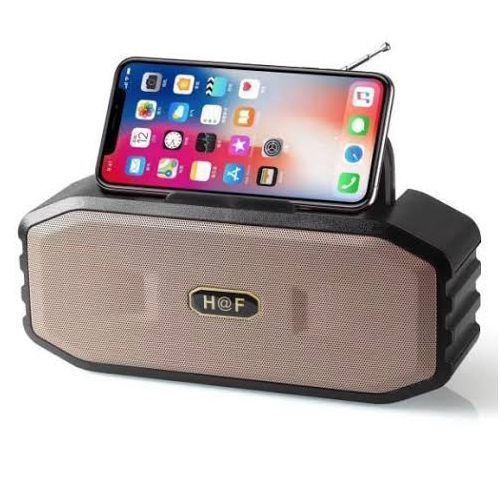 Hf 0001 Full Bass Bluetooth Wireless speaker TF Card, FM, Flash Disk - Black
