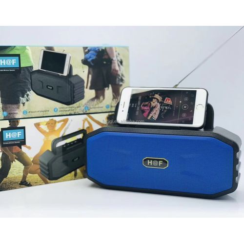 Hf 0001 Full Bass Bluetooth Wireless speaker TF Card, FM, Flash Disk - Black