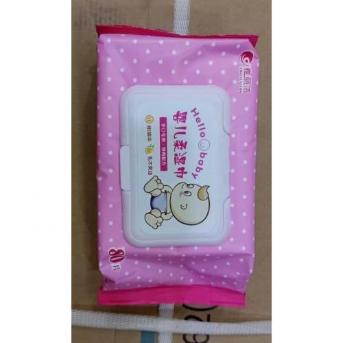 Hello Baby Baby Wipes Wet Towels Soft And Smooth- 80Pcs