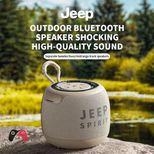 Jeep PS SC001 Bluetooth Speaker Wireless Outdoor Portable Mini Colorful Mini Speaker Large Volume High Quality Subwoofer Waterproof Support TF Card Receipt Voice Player -Built In Microphone+HD Noise Reduction - Black