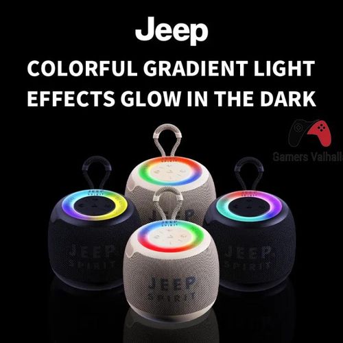 Jeep PS SC001 Bluetooth Speaker Wireless Outdoor Portable Mini Colorful Mini Speaker Large Volume High Quality Subwoofer Waterproof Support TF Card Receipt Voice Player -Built In Microphone+HD Noise Reduction - Black
