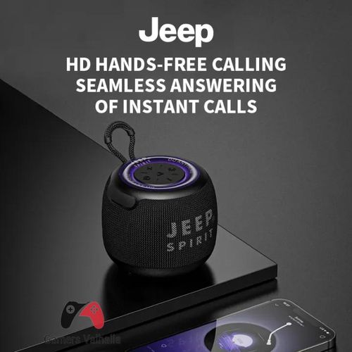 Jeep PS SC001 Bluetooth Speaker Wireless Outdoor Portable Mini Colorful Mini Speaker Large Volume High Quality Subwoofer Waterproof Support TF Card Receipt Voice Player -Built In Microphone+HD Noise Reduction - Black