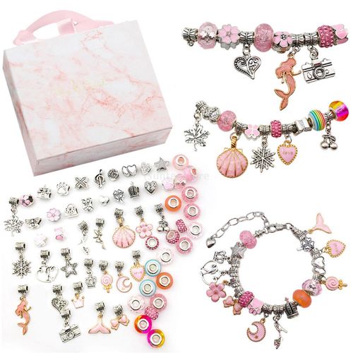 DIY Charm Bracelet Making Kit Snake Chain for Girls Teens Birthday