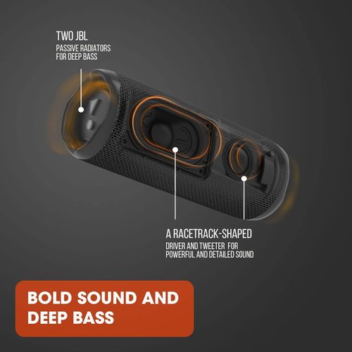 Jbl Flip 6 - Portable Bluetooth Speaker, powerful sound and deep bass, IPX7 waterproof, 12 hours of playtime,PartyBoost for multiple speaker pairing for home, outdoor and travel (Black)