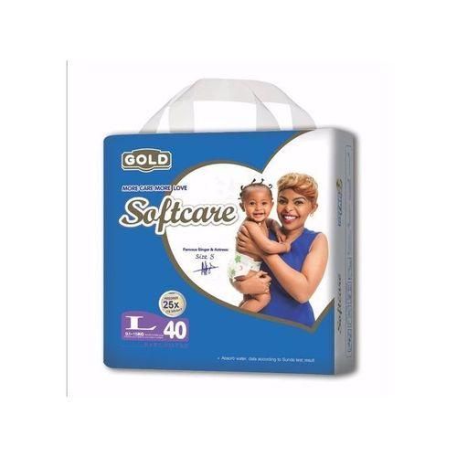Soft Care Baby Diapers Large(9-15Kg),Count 40pcs