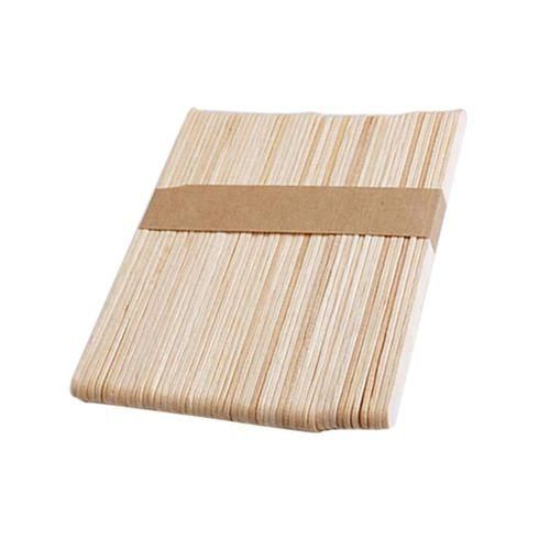 50   Pcs   Flat   Wooden   Lollipop   Stick   Wood   Ice