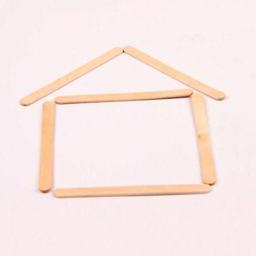 50   Pcs   Flat   Wooden   Lollipop   Stick   Wood   Ice