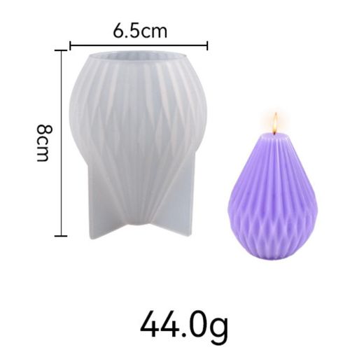 Geometry Stripe Candle Silicone Mold Diy Star Four-Leaf Clover Circular Soap Resin Mold Chocolate Making Home Decor
