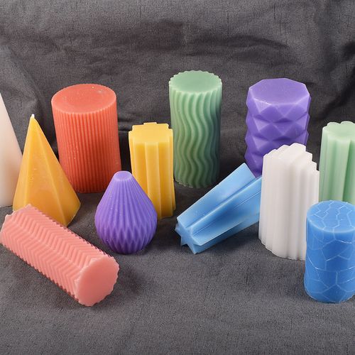 Geometry Stripe Candle Silicone Mold Diy Star Four-Leaf Clover Circular Soap Resin Mold Chocolate Making Home Decor
