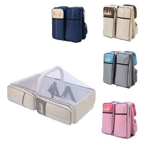 3 in 1, Baby Bed, Bag & Mosquito Net - Pink