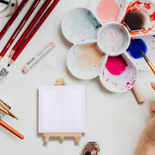 Mini Easel Stands Canvas Painting Sketchpads Kids Painting Boards And Easels Mini Canvas Panel Wooden Easel Sketchpad