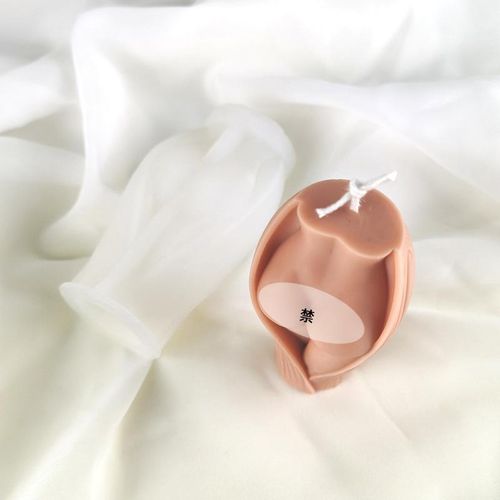 Artistic Buttocks Silicone Mold For Handmade Candle Soap Epoxy Resin Chocolate Decoration Gypsum Ice Diy Baking Mould