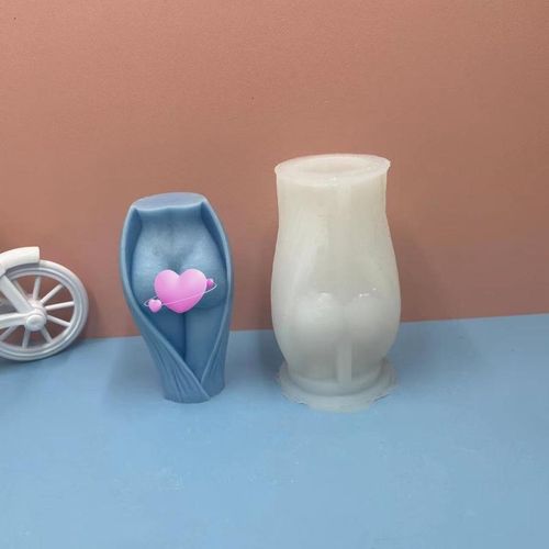 Artistic Buttocks Silicone Mold For Handmade Candle Soap Epoxy Resin Chocolate Decoration Gypsum Ice Diy Baking Mould
