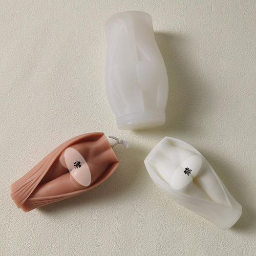 Artistic Buttocks Silicone Mold For Handmade Candle Soap Epoxy Resin Chocolate Decoration Gypsum Ice Diy Baking Mould