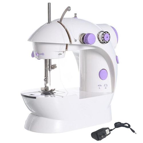 Household Electric Sewing Machine Mini Portable Household Night Foot Pedal Straight Line Hand Table Two Thread Kit