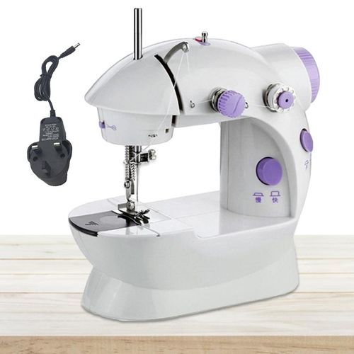 Household Electric Sewing Machine Mini Portable Household Night Foot Pedal Straight Line Hand Table Two Thread Kit