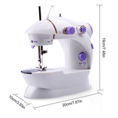 Household Electric Sewing Machine Mini Portable Household Night Foot Pedal Straight Line Hand Table Two Thread Kit