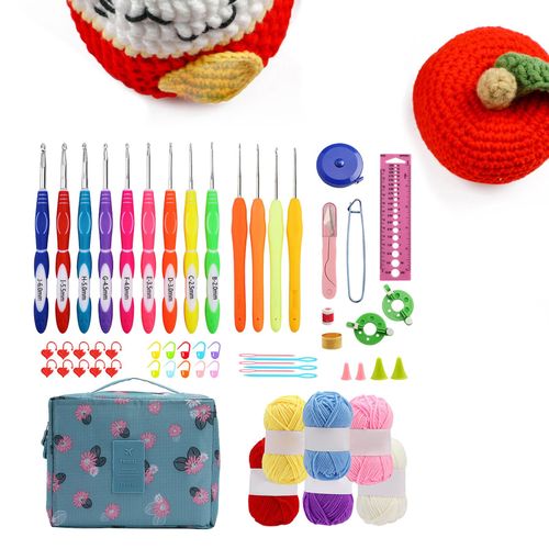 13pcs Crochet Hooks Kit Set Needles Storage Bag 6 Wool Sewing Tools
