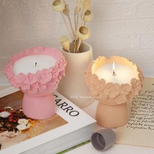 Girl Concrete Vase Silicone Mold Diy Candle Jar Mold Flower Pot Epoxy Resin Molds Home Decor