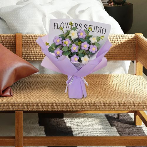 Completed Crochet Flowers Bouquet Crochet Bouquet For