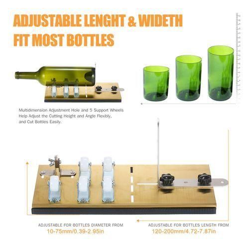 10pc 5Wheel Glass Bottle Cutter Kit Bottle Cutter DIY
