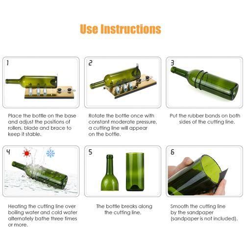 10pc 5Wheel Glass Bottle Cutter Kit Bottle Cutter DIY