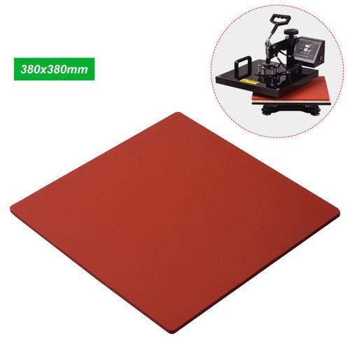 380*380*8mm Heat Pressing Mat Silicone Rubber Pad High Temperature Resistant Plate Compatible with Cricut Easy Press 2 for Heat Press Machine T-Shirts Heat Transfer Sublimation NO5116