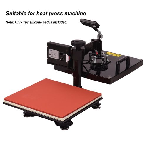380*380*8mm Heat Pressing Mat Silicone Rubber Pad High Temperature Resistant Plate Compatible with Cricut Easy Press 2 for Heat Press Machine T-Shirts Heat Transfer Sublimation NO5116