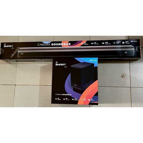 Smartplus 2.1 Wired Powerful Soundbar And Subwoofer With Very Clear Sound-Black.