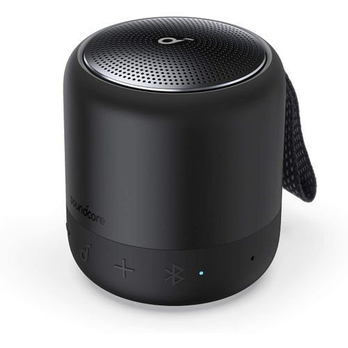 Anker Soundcore Mini 3 Speaker, BassUp And PartyCast, USB-C, Waterproof IPX7, - Black