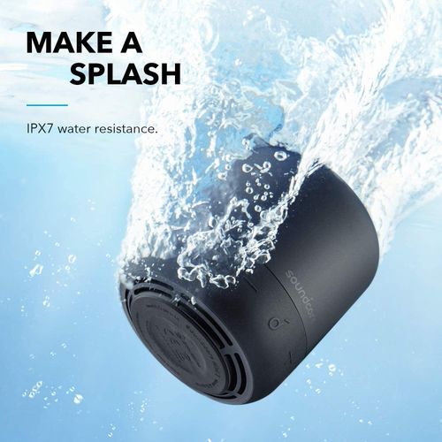 Anker Soundcore Mini 3 Speaker, BassUp And PartyCast, USB-C, Waterproof IPX7, - Black