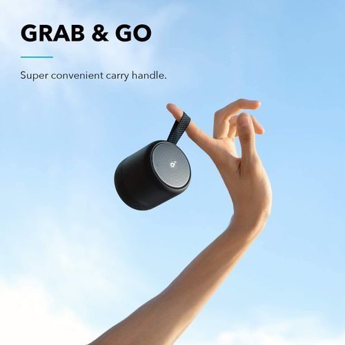 Anker Soundcore Mini 3 Speaker, BassUp And PartyCast, USB-C, Waterproof IPX7, - Black