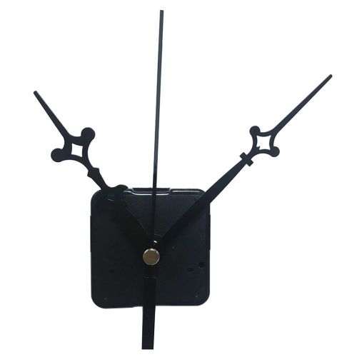 Black Quartz Hand Clock Movement Motor Mechanism Hands & Fittings DIY Kit NO5119