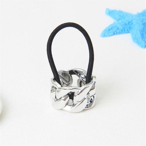 Elastic Rubber Hair Band Circle Cuff Scrunchies Loop Rope For Weav Pigtail Tail Ponytail Holder Girl Woman Accessories Jewelry