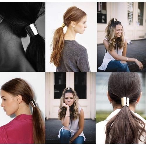 Elastic Rubber Hair Band Circle Cuff Scrunchies Loop Rope For Weav Pigtail Tail Ponytail Holder Girl Woman Accessories Jewelry