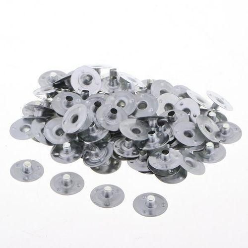 2x100 Pieces Metal Candle Wick Sustainers Tabs Base For Candle Making