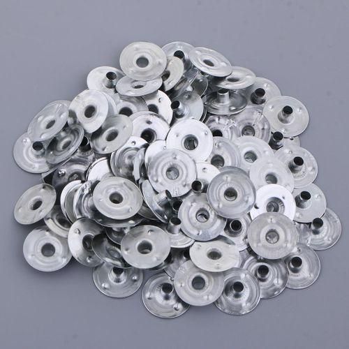 2x100 Pieces Metal Candle Wick Sustainers Tabs Base For Candle Making