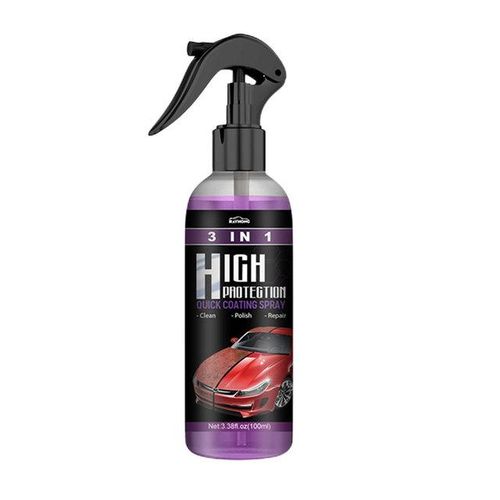 3 In 1 Car Ceramic Coating Spray 30ml/100ml Auto Nano Ceramic Coating Polishing Spraying Wax Car Paint Scratch Repair Remover-100ml_Dark Grey