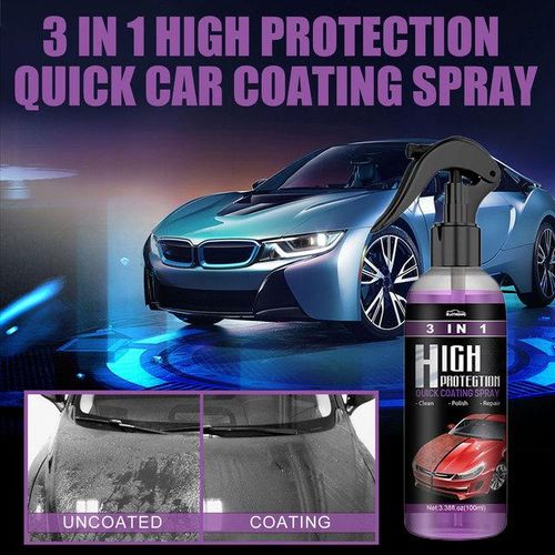 3 In 1 Car Ceramic Coating Spray 30ml/100ml Auto Nano Ceramic Coating Polishing Spraying Wax Car Paint Scratch Repair Remover-100ml_Dark Grey