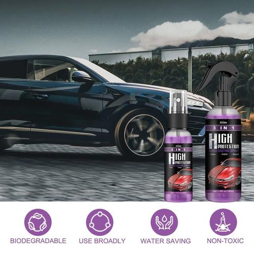 3 In 1 Car Ceramic Coating Spray 30ml/100ml Auto Nano Ceramic Coating Polishing Spraying Wax Car Paint Scratch Repair Remover-100ml_Dark Grey