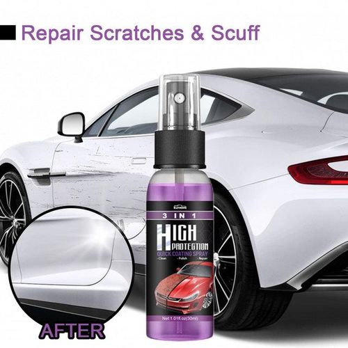 3 In 1 Car Ceramic Coating Spray 30ml/100ml Auto Nano Ceramic Coating Polishing Spraying Wax Car Paint Scratch Repair Remover-100ml_Dark Grey