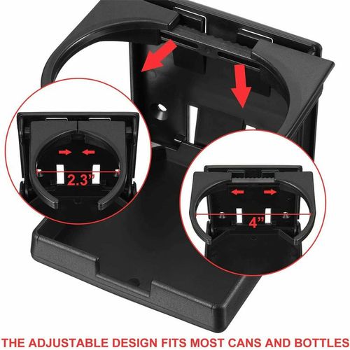 Car Drink Bottle Holder Universal Cup Folding Stand Abs Foldable Bracket Stand For Car Boat Truck Yacht Suv Rv Van Cup Tray