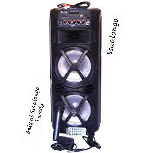 AILIPU Party Bass Bluetooth Speaker New 2024 Design With In-built Microphone - Black